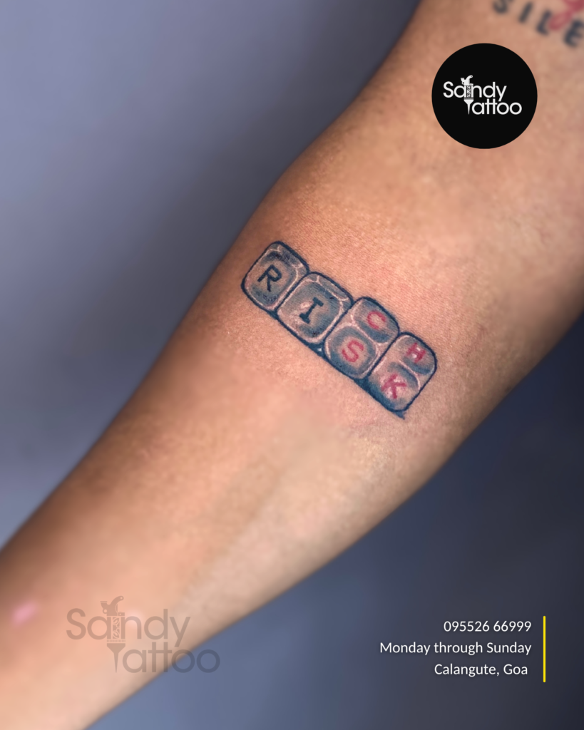 Custom Forearm Tattoo in Calangute, Goa | Sandy Tattoo Studio